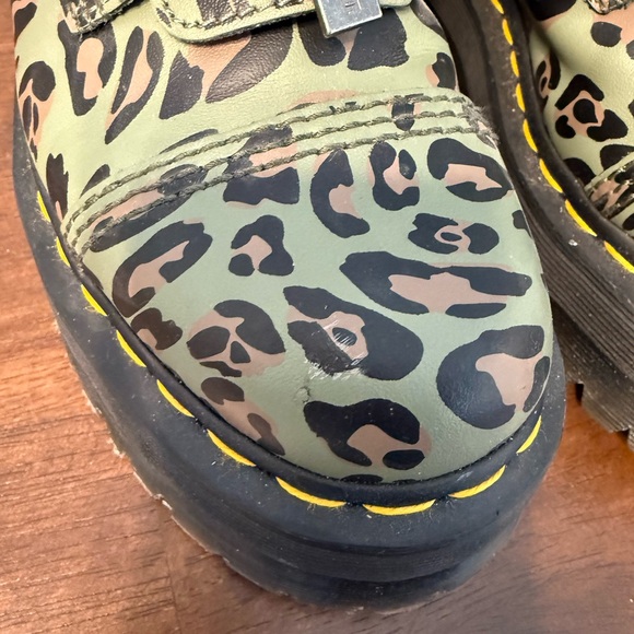 Leopard Print Combat Boots - Picture 5 of 9